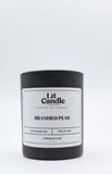 Brandied Pear 8oz soy candle in black jar