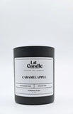 Caramel Apple 8oz soy candle in black jar