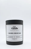 Caramel Cheesecake 8oz soy candle in black jar