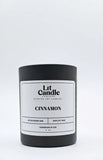 Cinnamon 8oz soy candle in black jar