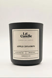 Apple Cinnamon 14oz soy candle in black jar