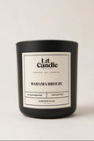 Bahama Breeze 14oz soy candle in black jar