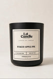 Baked Apple Pie 14oz soy candle in black jar