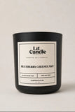 Blueberry Cheesecake 14oz soy candle in black jar