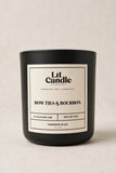 Bow Ties & Bourbon 14oz soy candle in black jar