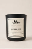 Brandied Pear 14oz soy candle in black jar