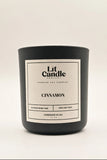 Cinnamon 14oz soy candle in black jar