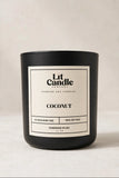 Coconut 14oz soy candle in black jar