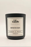 Honeysuckle 14oz soy candle in black jar