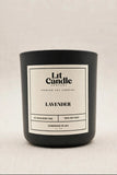 Lavender 14oz soy candle in black jar