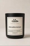 Pineapple Mango 14oz soy candle in black jar