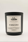Pumpkin Spice 14oz soy candle in black jar
