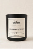 Strawberry Poundcake 14oz soy candle in black jar